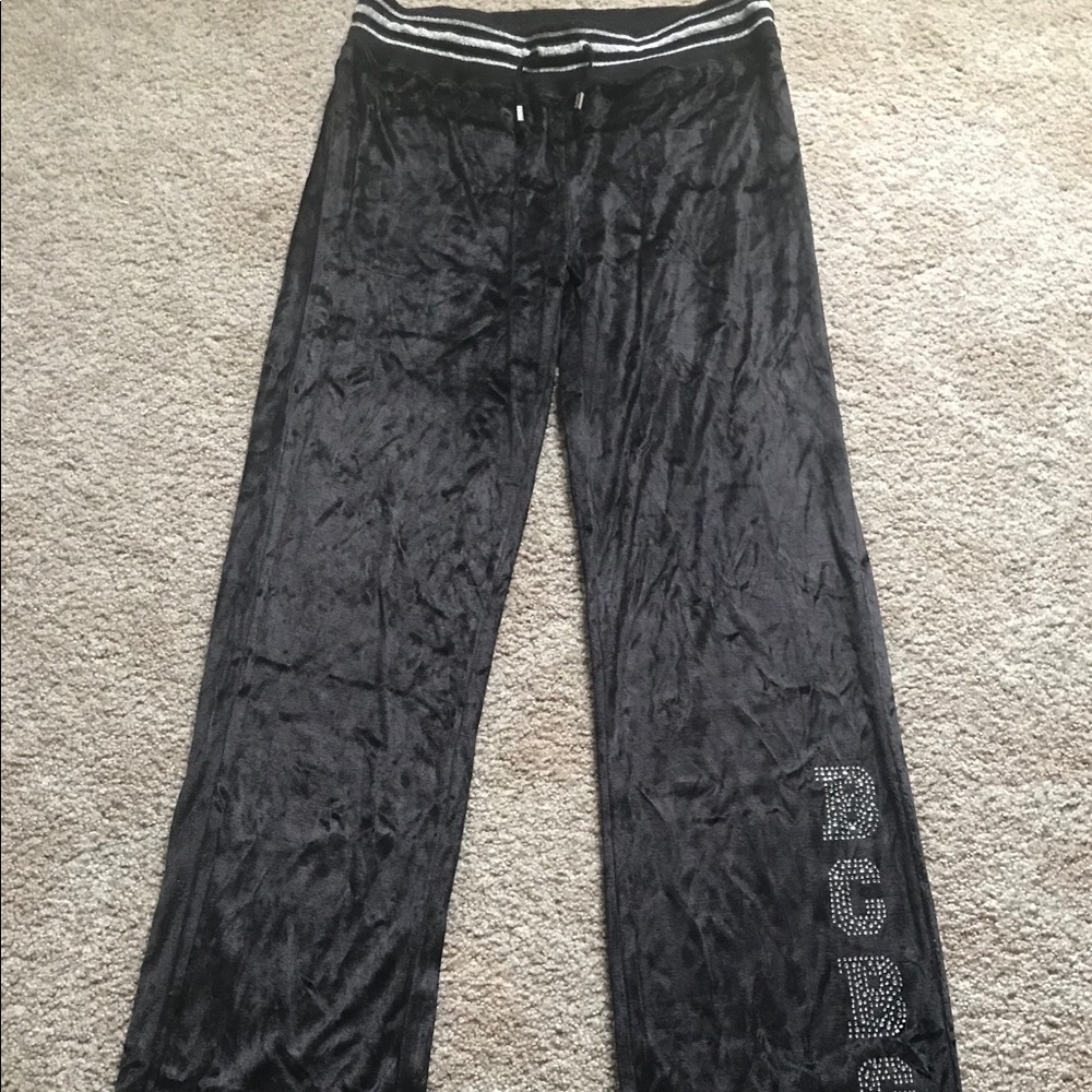 BCBG velour outfit.